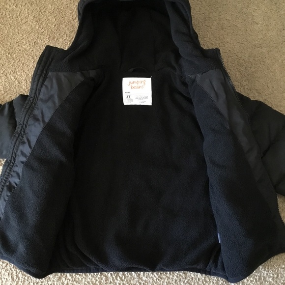 New Toddler Boy Black Puffer Jacket - Picture 3 of 6